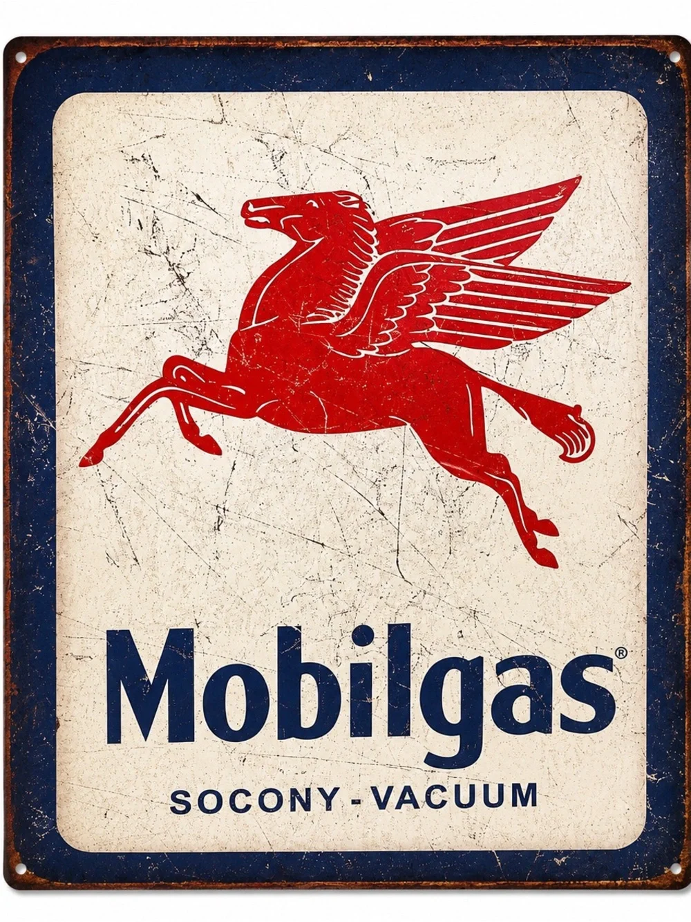 NEW Mobilgas Metal Sign